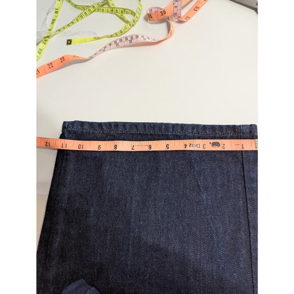 Asos Womens Jeans Sz 4Wide leg,Button fly,Dark Navy see Meas - Picture 6 of 9